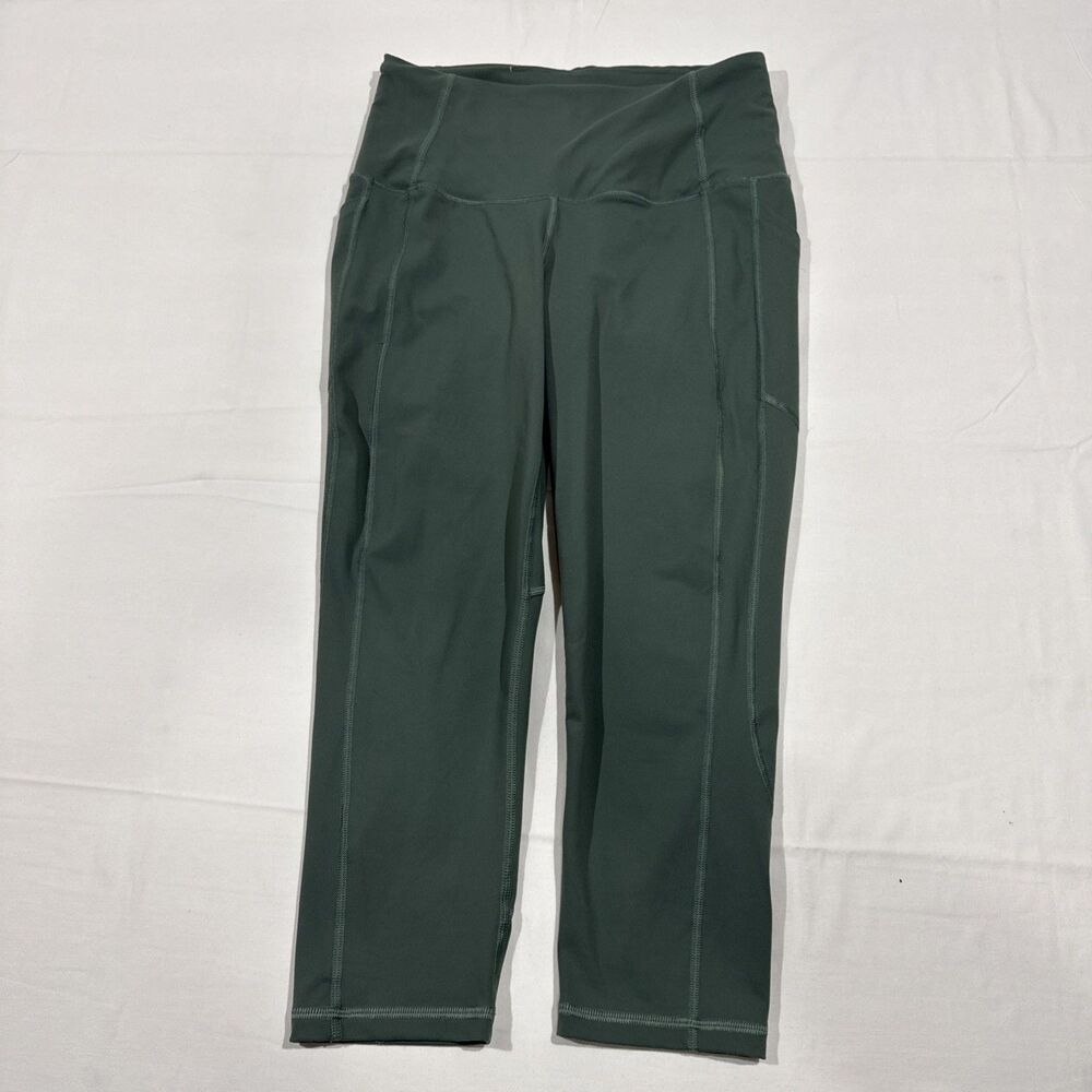 Victoria Secret VSX Sports Leggings Size Medium Green Athletic Wear Workout